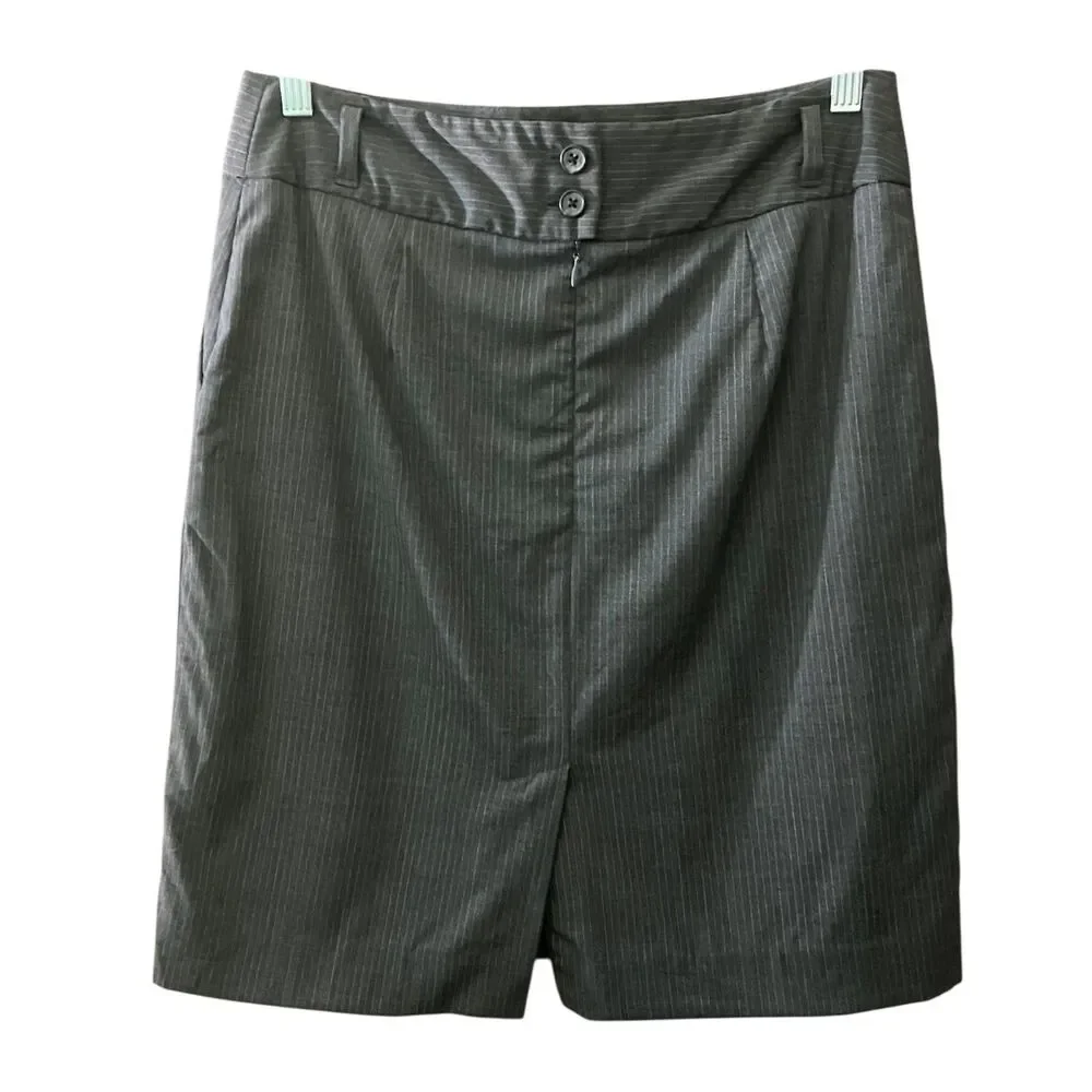 Banana Republic pin stripe fitted career wear mini skirt